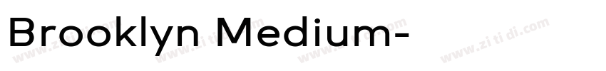 Brooklyn Medium字体转换
